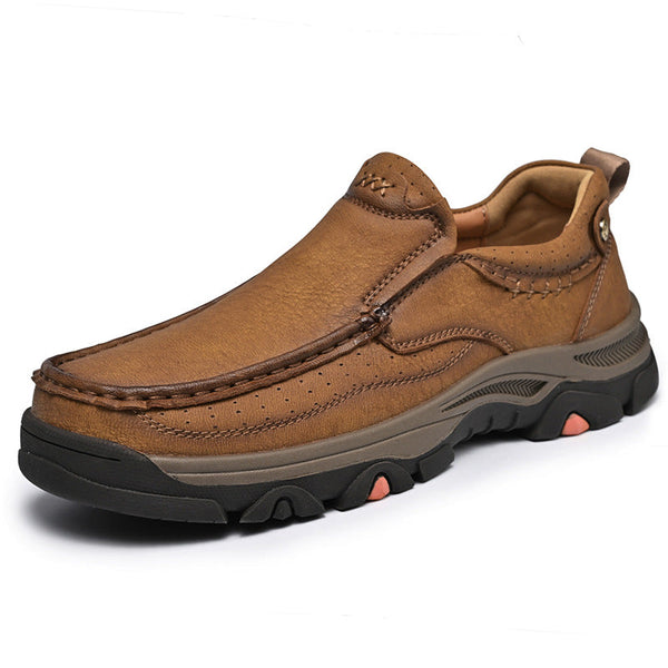 Mitchell Shoes Durable Outdoor Hiking Shoes Leather Loafers