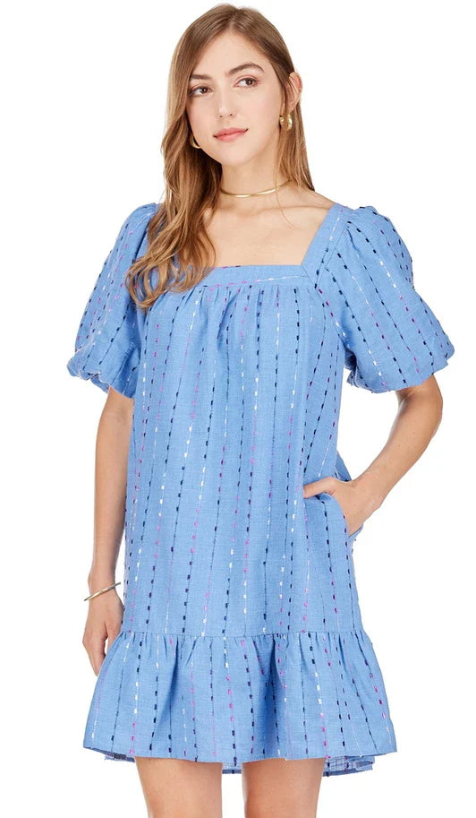 Denim Puff Sleeve Dress