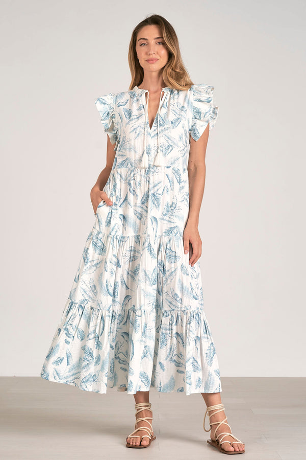 Marla Maxi S/S Ruffle Dress